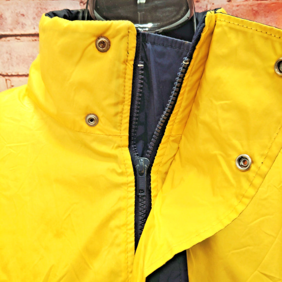 JMR Snow Jacket Men Medium Yellow Black Long Sleeve Snap Button Full Zip Outdoor - Picture 8 of 9